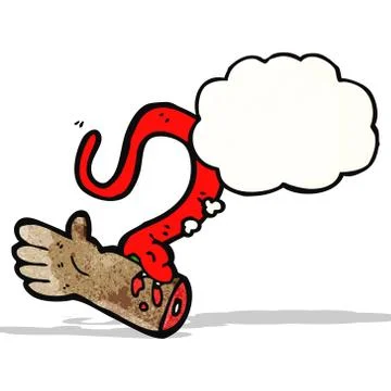 Snake bite cartoon Stock Illustration