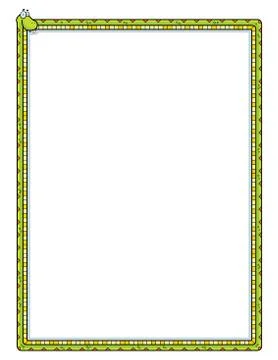 Snake border Stock Illustration