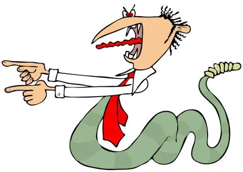 Snake boss Stock Illustration