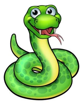 Snake Cartoon Character Stockillustratie