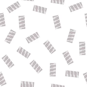 Snake chain glyph vector seamless pattern Stock Illustration