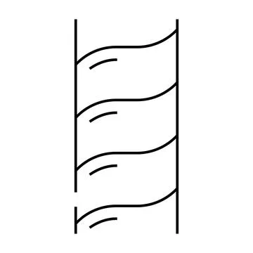 Snake chain line icon vector illustration Illustrazione stock