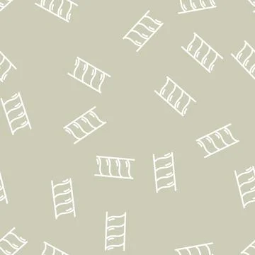 Snake chain line vector seamless pattern Illustrazione stock