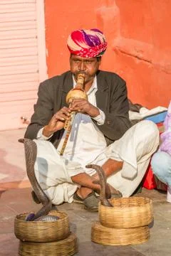 Snake charmer Stock Photos