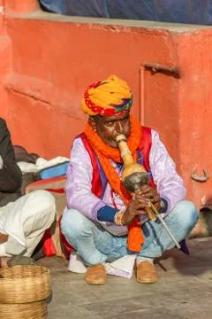 Snake charmer Foto stock