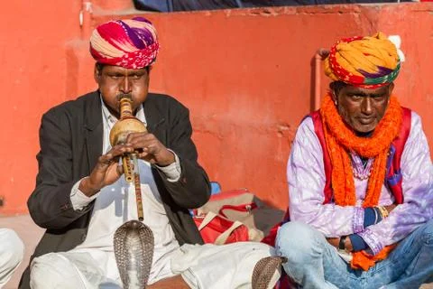 Snake charmer Stock Photos