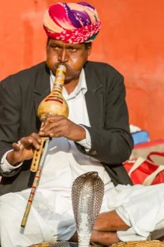 Snake charmer Stock Photos
