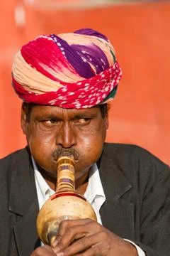 Snake charmer Foto stock