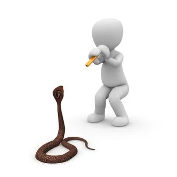 Snake charmers Stock Illustration
