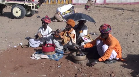 SNAKE CHARMERS RAJASTHAN 스톡 동영상 1099902