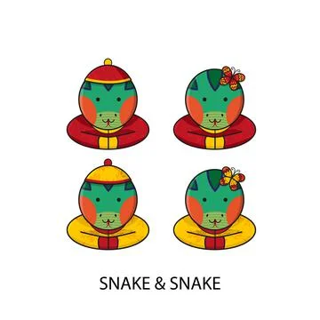 Snake Chinese Illustrazione stock