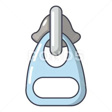 Snake clasp icon, cartoon style Stock Illustration