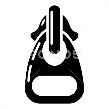 Snake clasp icon, simple style Stock Illustration