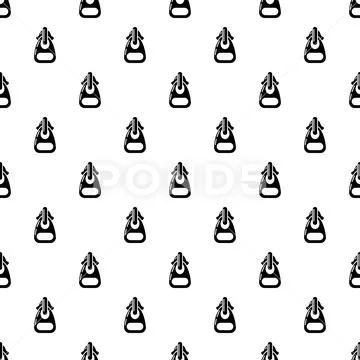 Snake clasp icon, simple style Stock Illustration