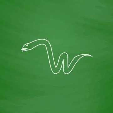 Snake computer symbol Stock Illustration
