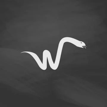 Snake computer symbol Illustrazione stock