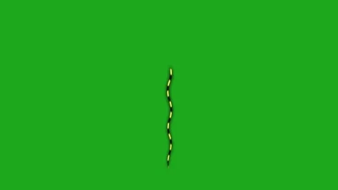 Snake crawling effect with a thread on green screen background Stock Footage 277868889