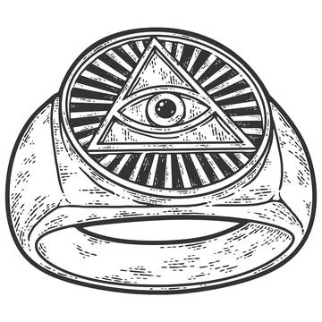 Snake curled in infinity ring. Ouroboros devouring its own tail. Serpent tattoo Stock Illustration