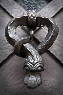 Snake door knocker Stock Photos