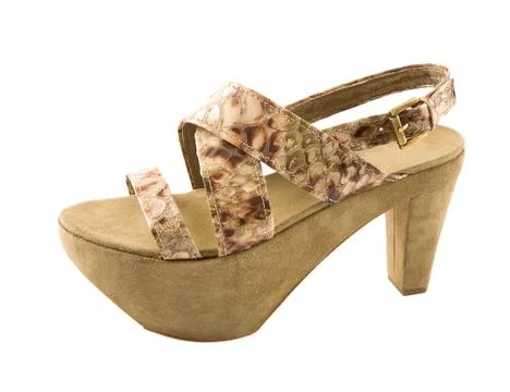 Snake flatform sandal Foto stock
