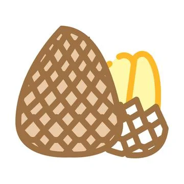 Snake fruit color icon vector illustration Stock Illustration