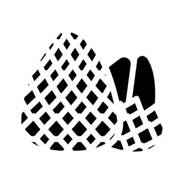 Snake fruit glyph icon vector illustration Stock Illustration