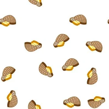 Snake fruit isometric icon seamless pattern Stock Illustration