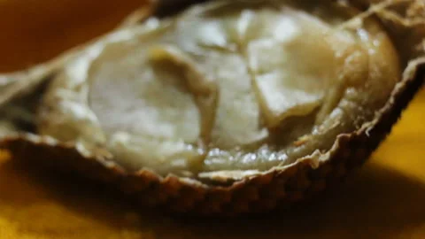 Snake fruit Salak extreme close-up, real-time, the object is flipped, the flesh Stock Footage 108653393