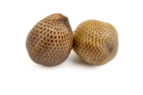 Snake fruit on white background Stock Photos