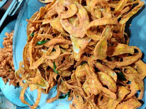 SNAKE GOURD CHIPS Stock Photos