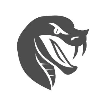 Snake Head Angry logo template Vector illustration Isolated Stock-Illustration