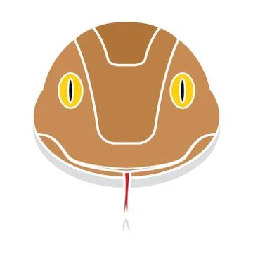 Snake head cartoon Stock Illustration