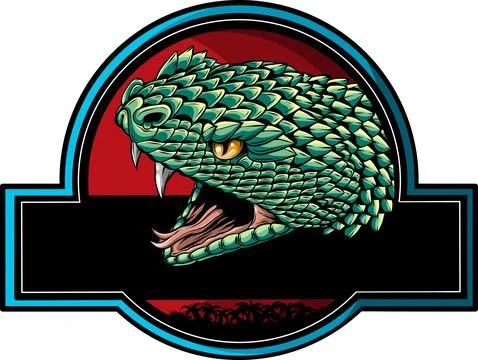 Snake head hand drawn vector illustration design Stock Illustration