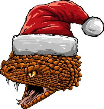 Snake head hand drawn vector illustration design Stock Illustration