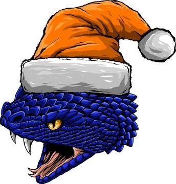 Snake head hand drawn vector illustration design 库存插图