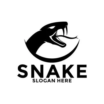 Snake head logo icon design template Stock Illustration