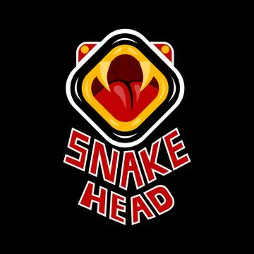 Snake head symbol Stock Illustration