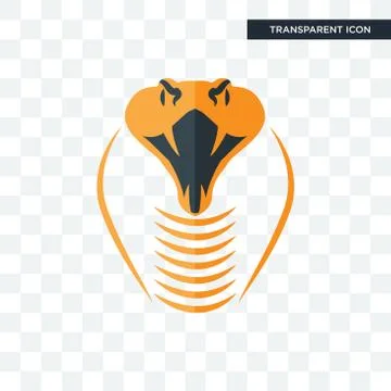 Snake head vector icon isolated on transparent background, snake head logo de 스톡 일러스트