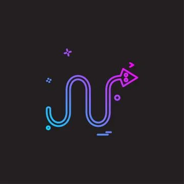 Snake icon design vector Ilustración de archivo