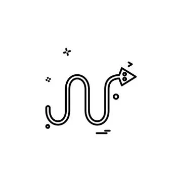 Snake icon design vector Ilustración de archivo