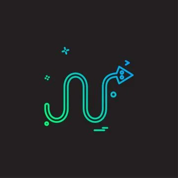 Snake icon design vector Ilustración de archivo