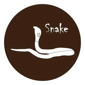 Snake icon 库存插图