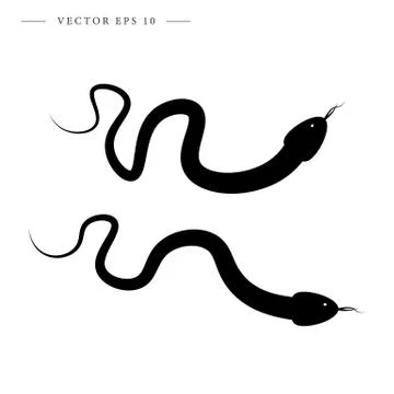 Snake icon. Isolated vector illustration. Stock Illustration