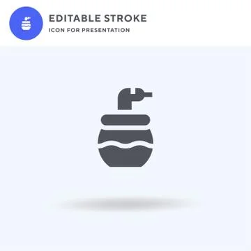 Snake icon vector, filled flat sign, solid pictogram isolated on white, logo  Stock Illustration