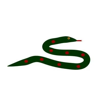 Snake icon on white. Stock Illustration