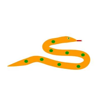 Snake icon on white. Stock Illustration