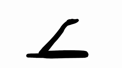 Snake &amp; jungle carpet python attack,sliding decorative sketch silhouette. Vidéo 38285785