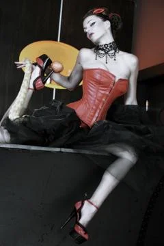 Snake lady Stock Photos