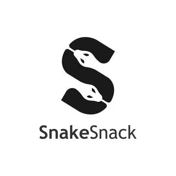 Snake Letter S Logo Template. Two head of Serpent Symbol Illustration Stock Illustration