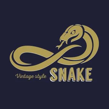 Snake logo Stock Illustration